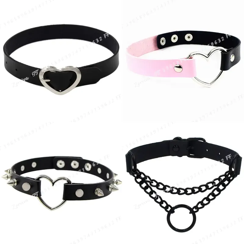 Goth Punk Spike Choker - Harajuku Punk Rock Gothic Choker Necklace