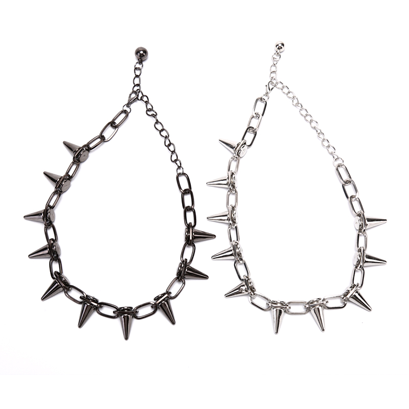 Goth Punk Spike Choker - New Rivets Chokers Punk Goth Handmade