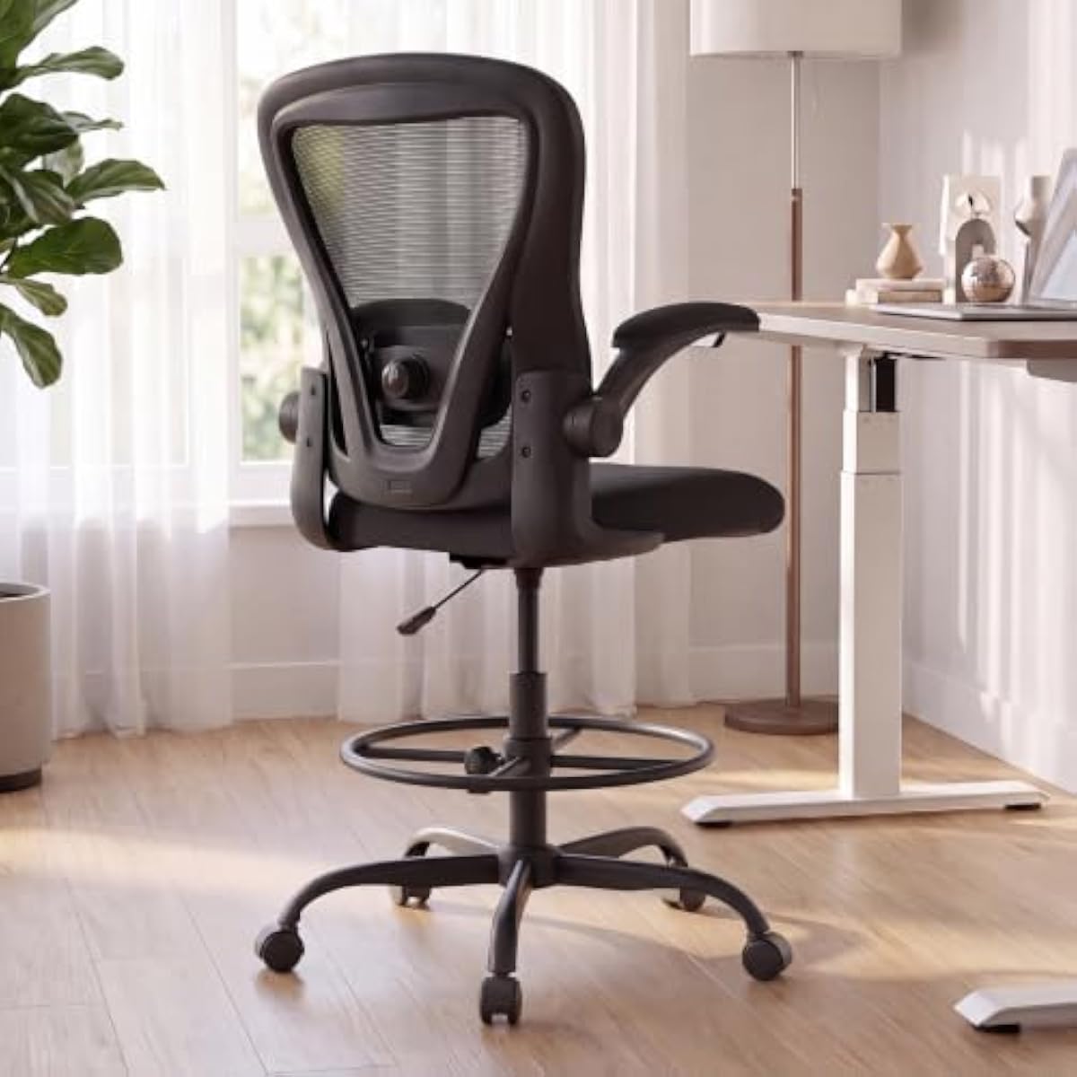 Rings - Ergonomic Tall Drafting Seat with Height