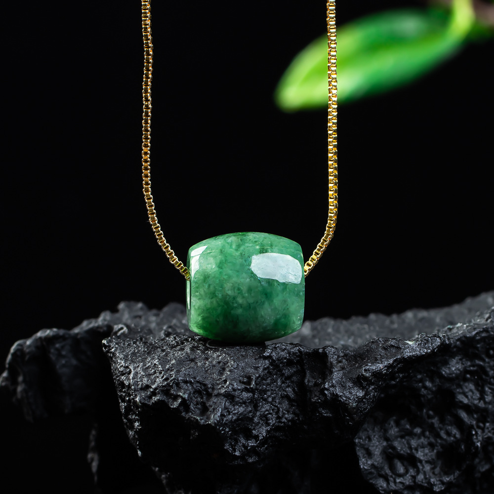 Necklaces - Natural Real Jade Bead Pendant Myanmar