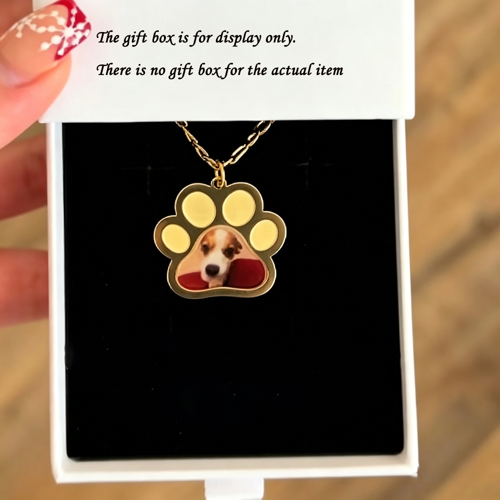Personalized Pet Paw Colors Pr - Custom Name Necklace Stainless Steel 评论和价格