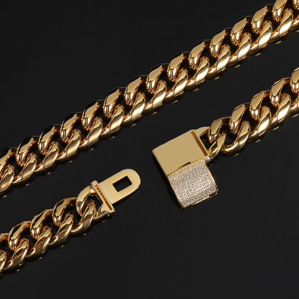 12mm Miami Mens Cuban Link Cha - Cuban Link Chain 12Mm 评论和价格
