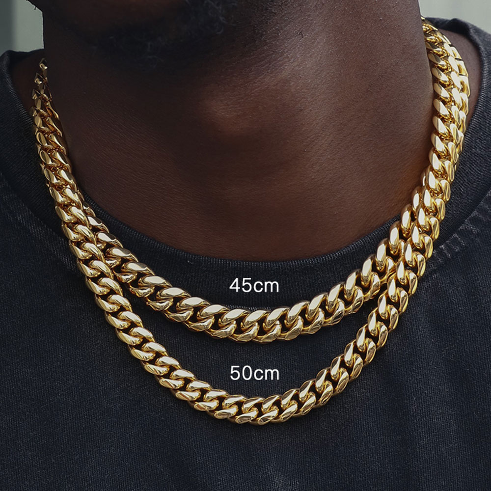 12mm Miami Mens Cuban Link Cha - Cuban Link Chain 12Mm 评论和价格