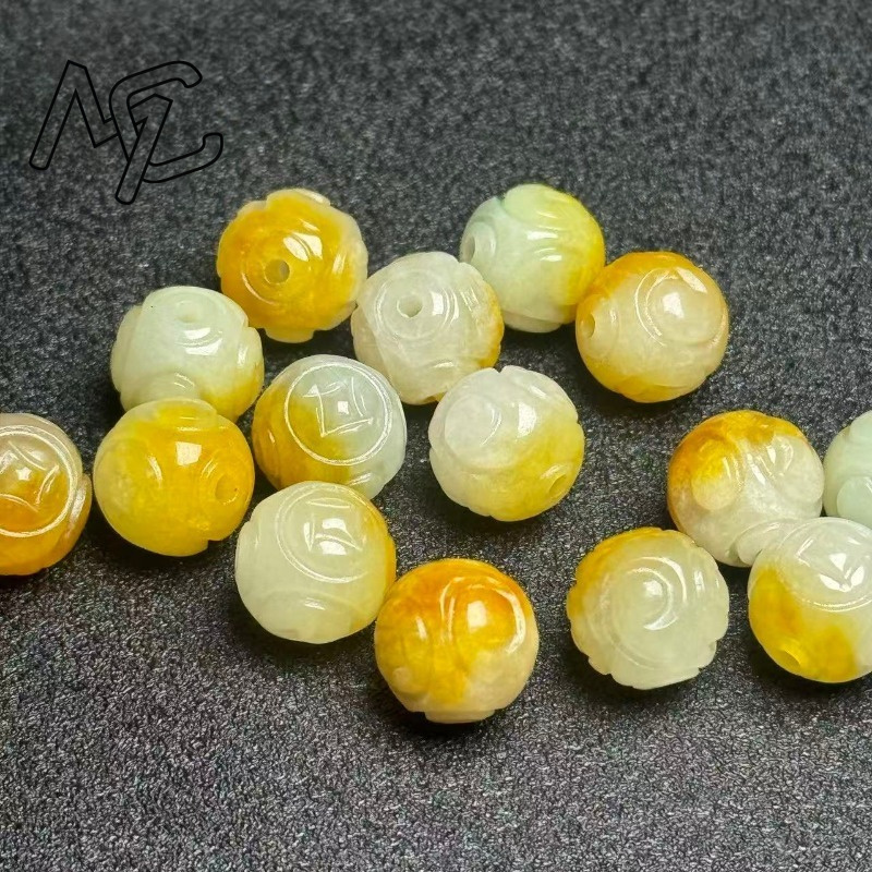 5pcs Natural Yellow Emerald Ja - Bracelets 评论和价格