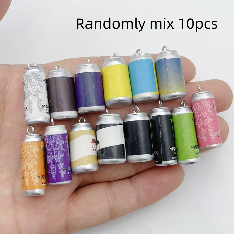 10Pcs Mini Simulation Beverage - Earrings 评论和价格