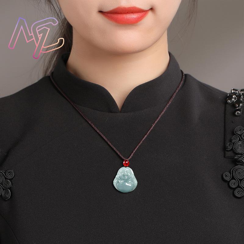 Myanmar Jadeite Guanyin Buddha - Necklaces 评论和价格