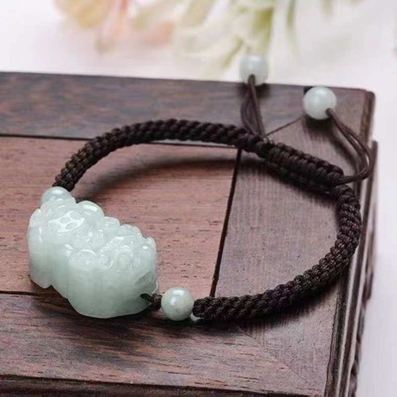 Natural Jadeite A-grade Pixiu  - Bracelets 评论和价格