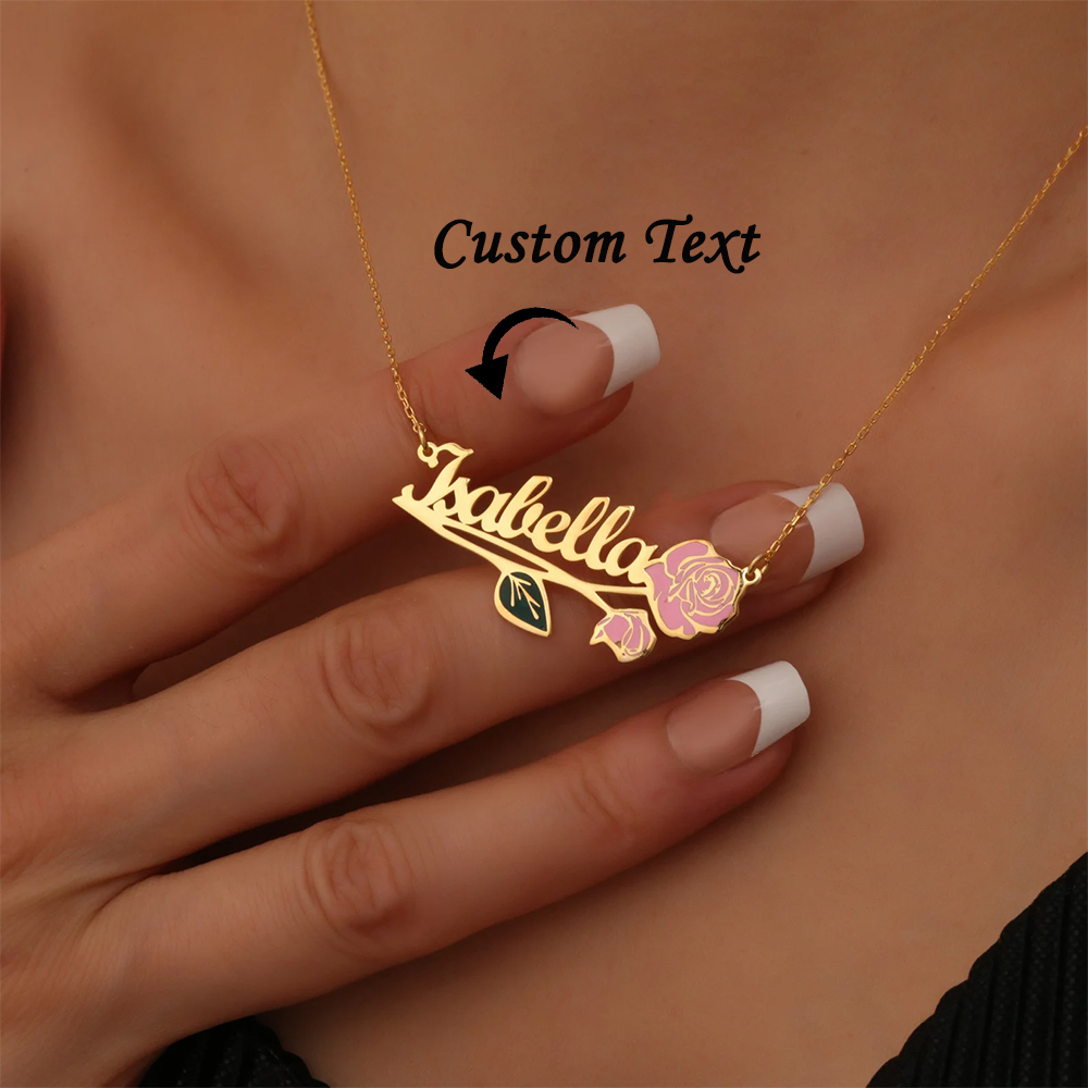 Personalized Colorfuls Birth F - Custom Name Necklace Stainless Steel 评论和价格