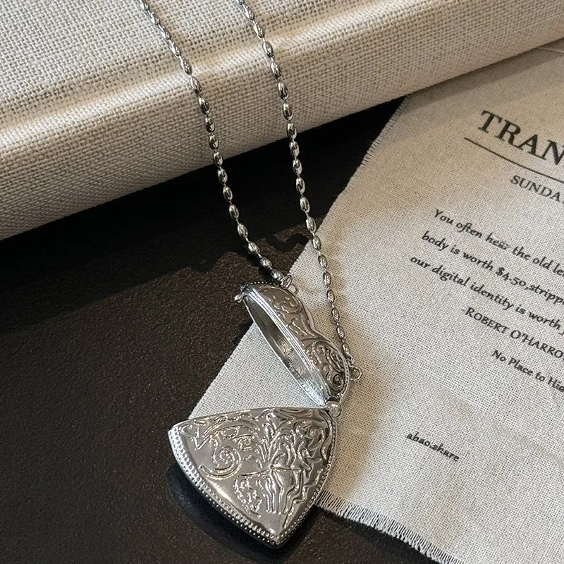 Y2K Romantic Heart Locket Pend - Heart Locket Necklace Photo 评论和价格