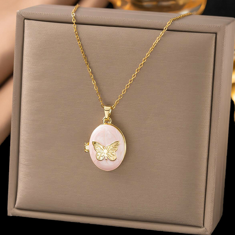 ANENJERY 316L Stainless Steel  - Heart Locket Necklace Photo 评论和价格