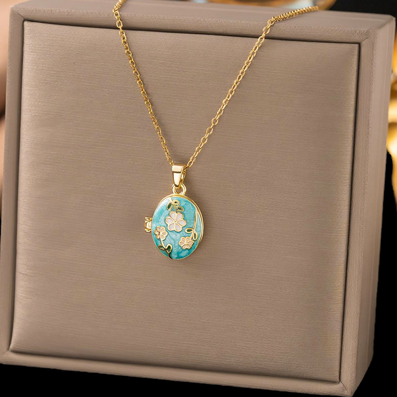 ANENJERY 316L Stainless Steel  - Heart Locket Necklace Photo 评论和价格