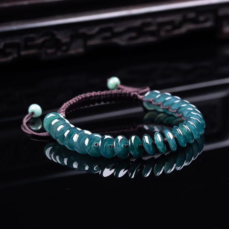 Natural Real Emerald Blue Wate - Necklaces 评论和价格