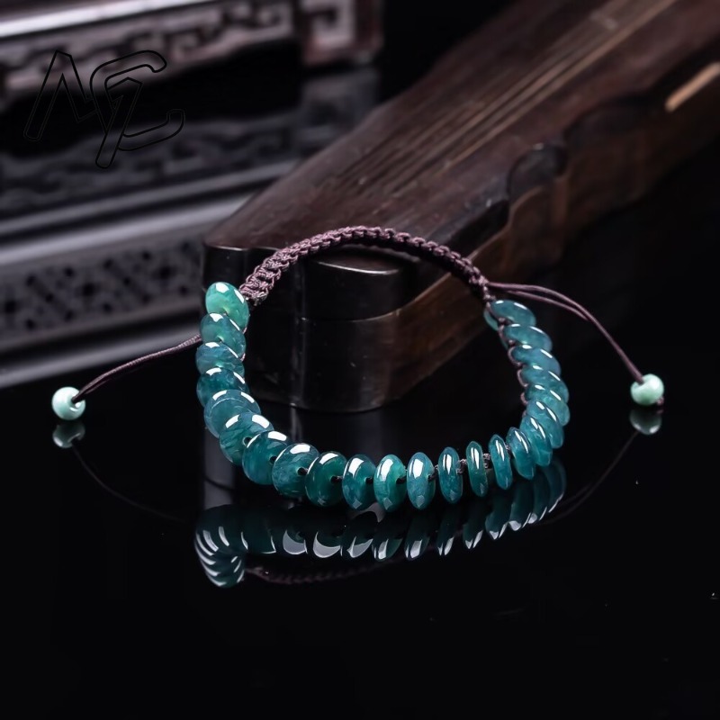 Natural Real Emerald Blue Wate - Necklaces 评论和价格