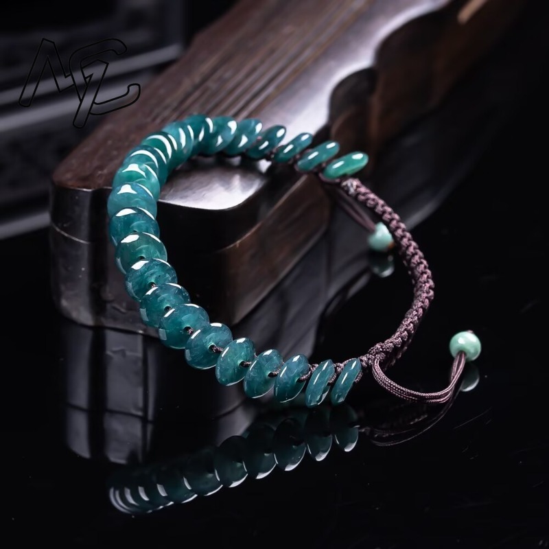 Natural Real Emerald Blue Wate - Necklaces 评论和价格