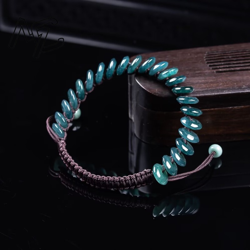 Natural Real Emerald Blue Wate - Necklaces 评论和价格