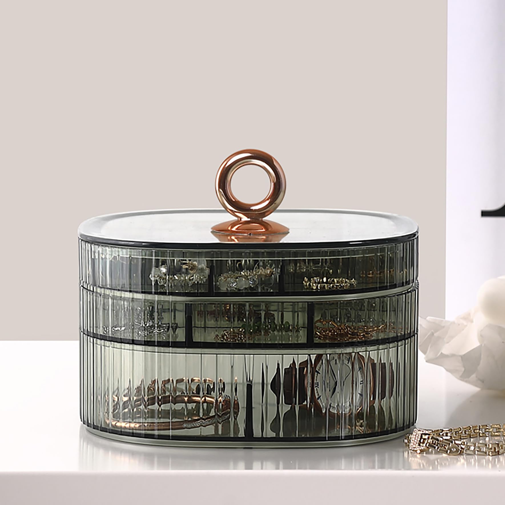 Transparent Jewelry Box 3-Laye - Earrings 评论和价格