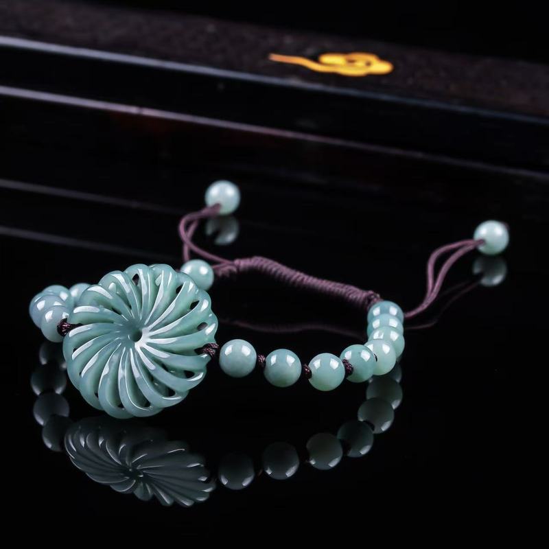 Natural Jadeite A-grade Fortun - Bracelets 评论和价格