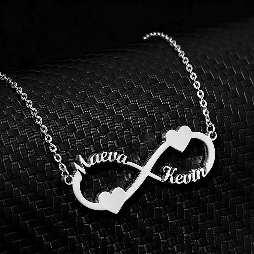 Custom Name Necklace Infinity  - Custom Name Necklace Stainless Steel 评论和价格