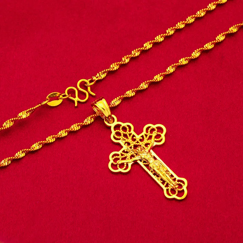 Briex Jewelry Ins Vintage Gold - Cross Pendant Necklace Gold 评论和价格