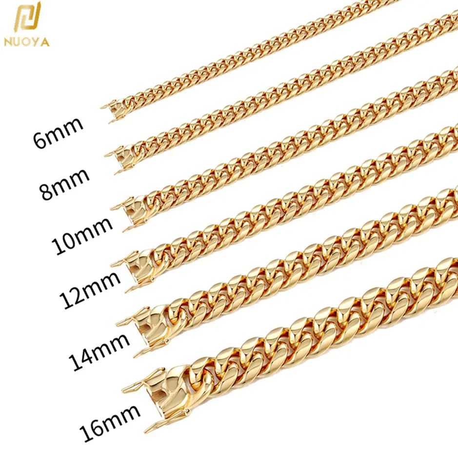 6mm/8mm/10mm/12mm Hip-Hop High - Cuban Link Chain 12Mm 评论和价格