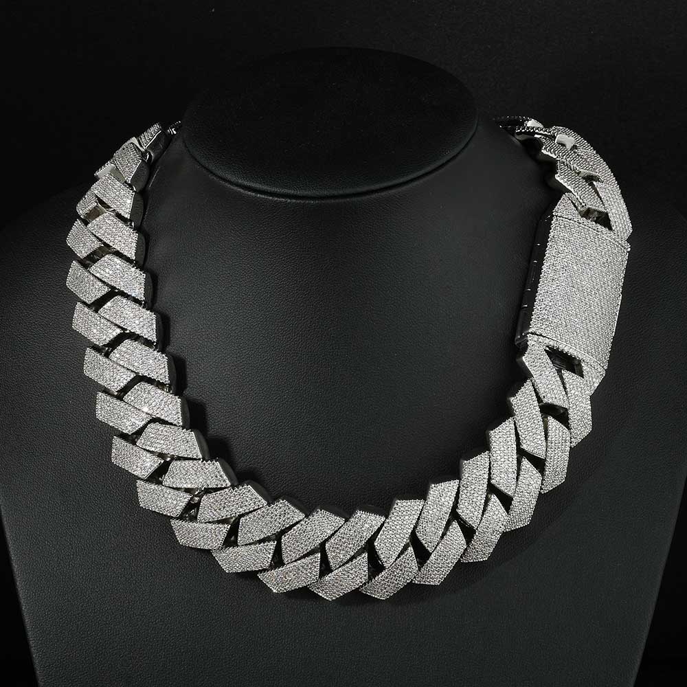 Nuoya Iced Out 26mm 6 Rows Cub - Cuban Link Chain 12Mm 评论和价格