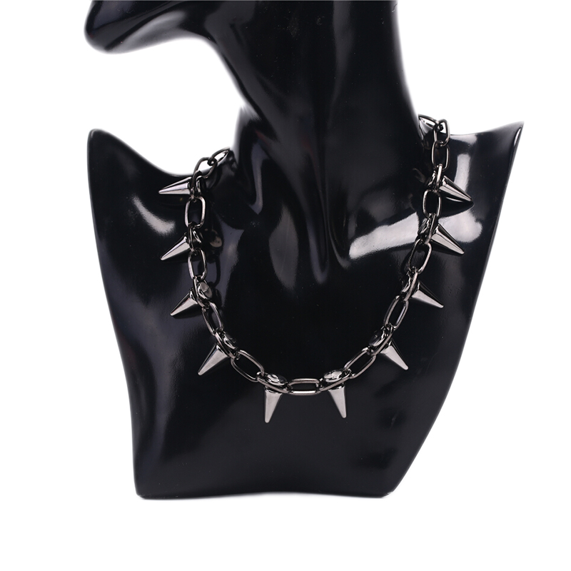 New Rivets Chokers Punk Goth H - Goth Punk Spike Choker 评论和价格