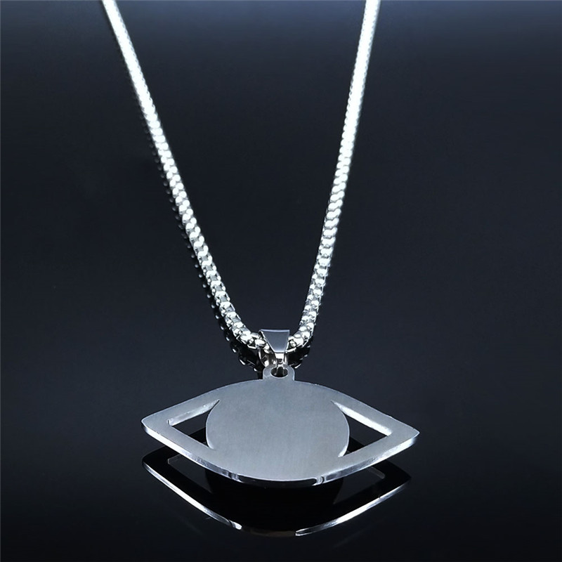 Islam Hamsa Evil Blue Eye Neck - Necklaces 评论和价格
