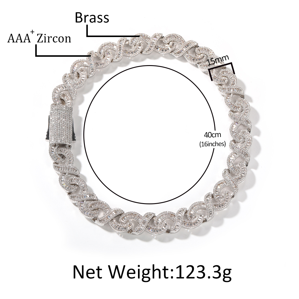 THE BLING KING 15mm Infinity C - Cuban Link Chain 12Mm 评论和价格