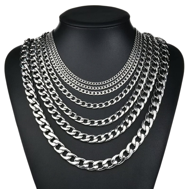 YQ 3MM-10MM 316L Stainless Ste - Cuban Link Chain 12Mm 评论和价格